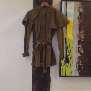 Anthro + Sparrow boiled wool duster